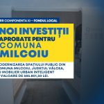 comuna Milcoiu investiții din fonduri PNRR în Vâlcea