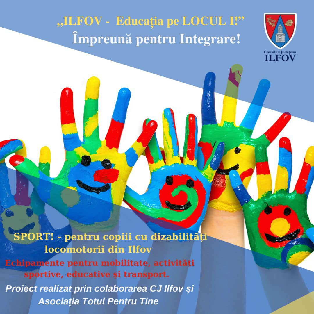 Consiliul Judetean Ilfov sprijină copiii și tinerii cu dizabilități din județ