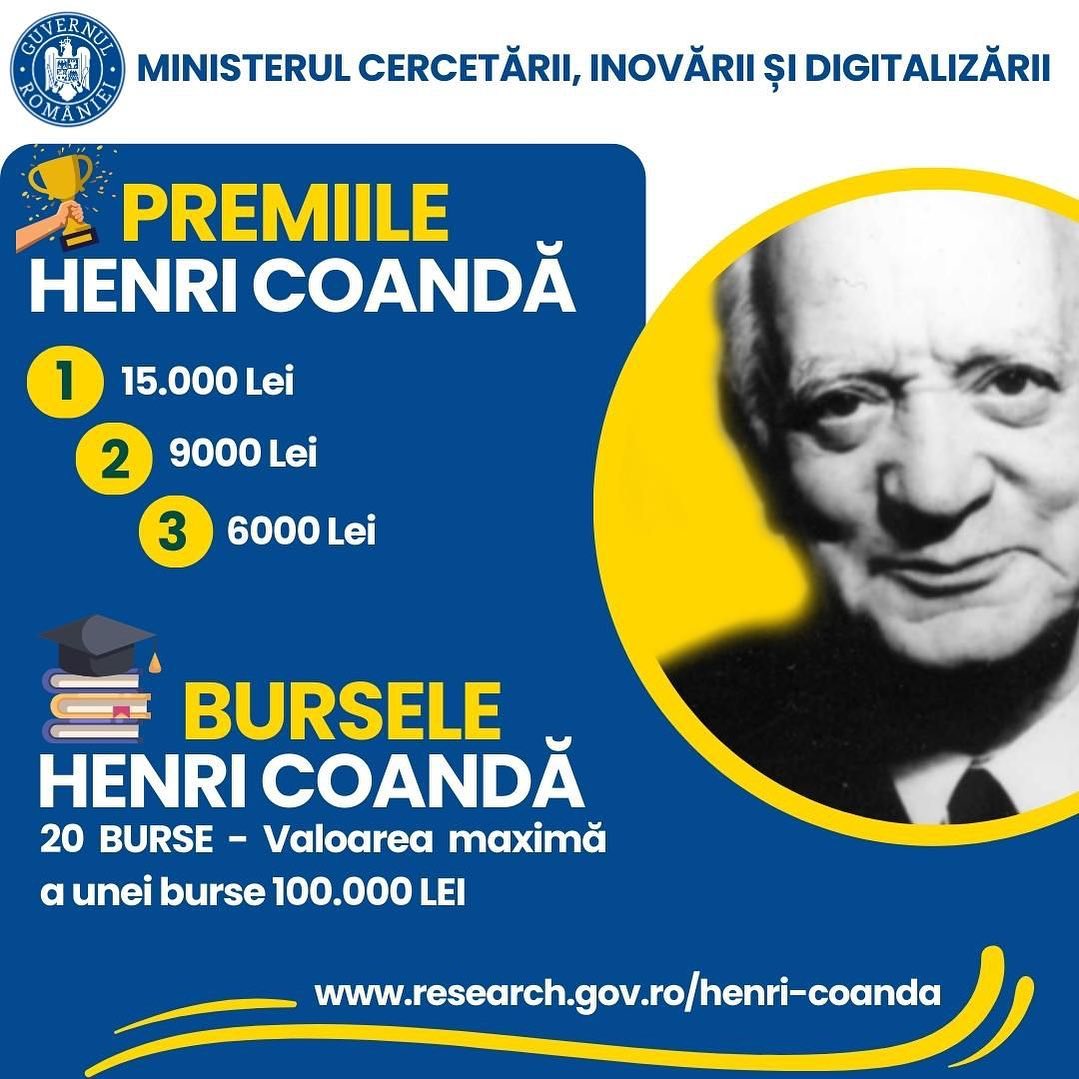 programul de burse și premii Henri Coandă