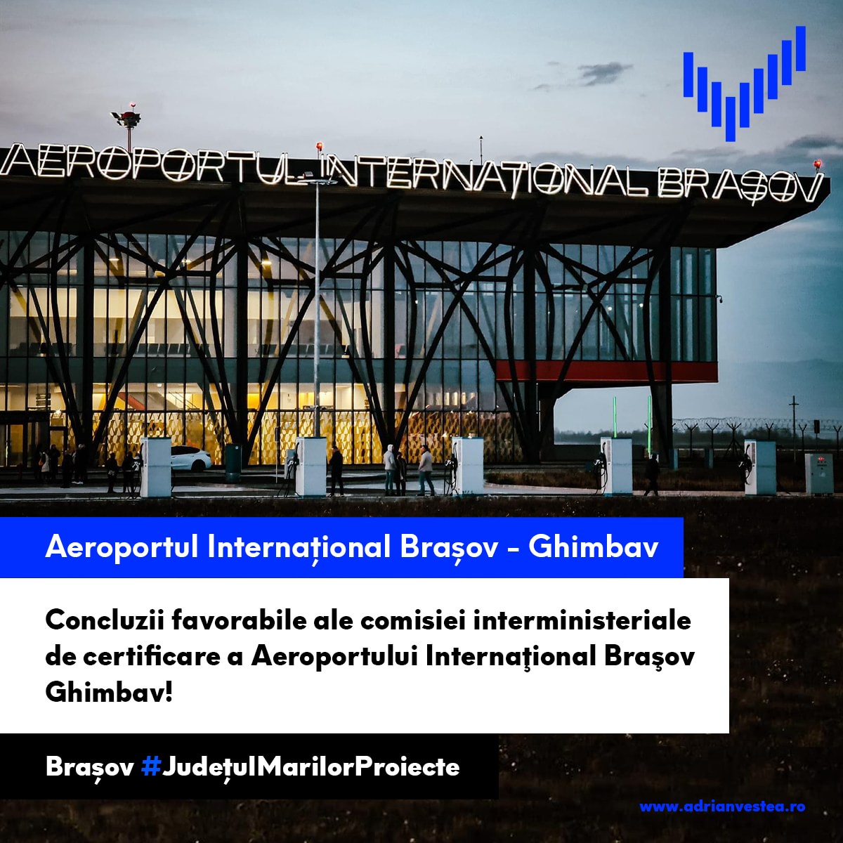 Concluzii favorabile ale comisiei interministeriale de certificare a Aeroportului Internaţional Braşov-Ghimbav