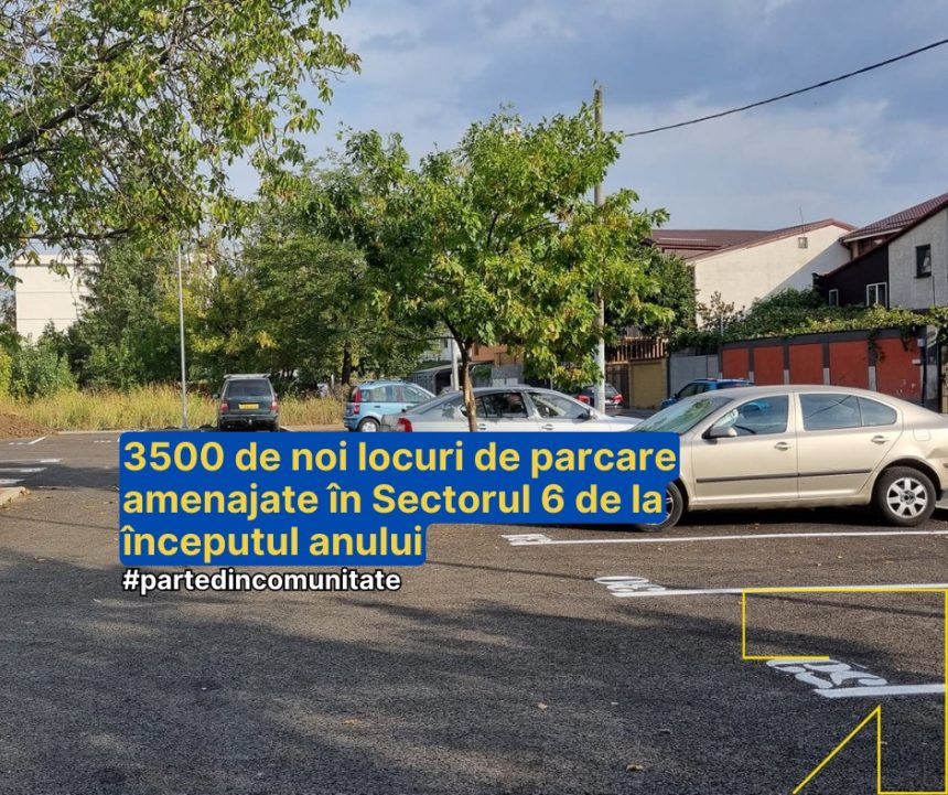 București: Administrația Ciprian Ciucu construiește și amenajează mii de locuri de parcare în Sectorul 6