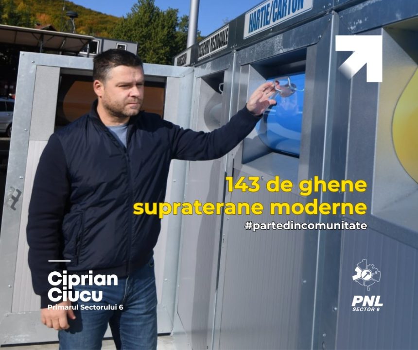 București: administrația Ciprian Ciucu a demarat cel mai amplu proiect de modernizare a modului cum se colectează deșeurile în Sectorul 6