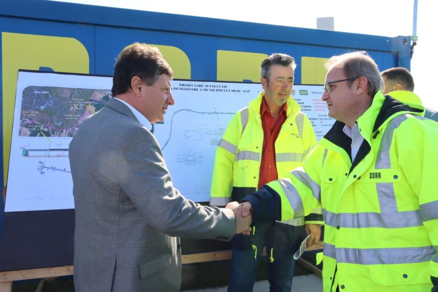 CJ Arad: Președintele Iustin Cionca a vizitat amplasamentul unde se va construi podul peste Mureș