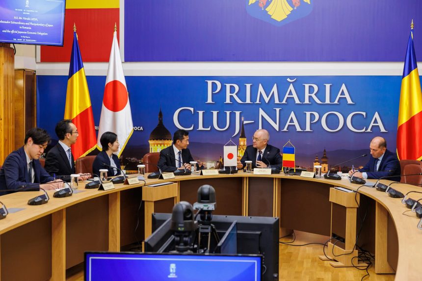 Cluj-Napoca: Primarul Emil Boc întrevedere cu Hiroshi Ueda, Ambasadorul Japoniei în România