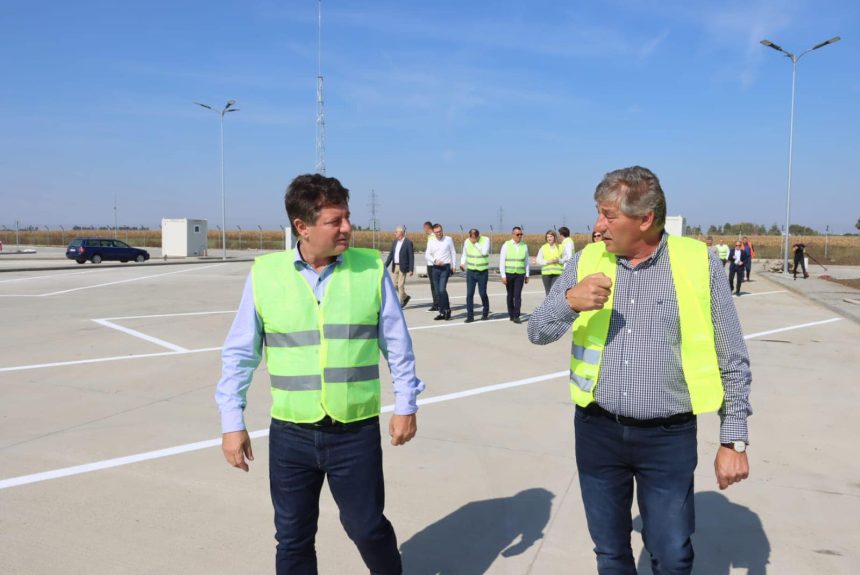 Președintele CJ Arad Iustin Cionca: a fost inaugurată o parcare pentru camioane de mare tonaj la Curtici