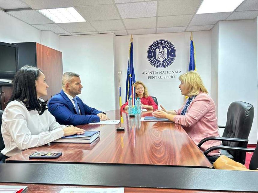 Vicepreședintele Agenției Naționale pentru Sport Gabriel Toncean s-a întâlnit cu Ambasadorul Republicii Croația în România, Marija Kapitanović