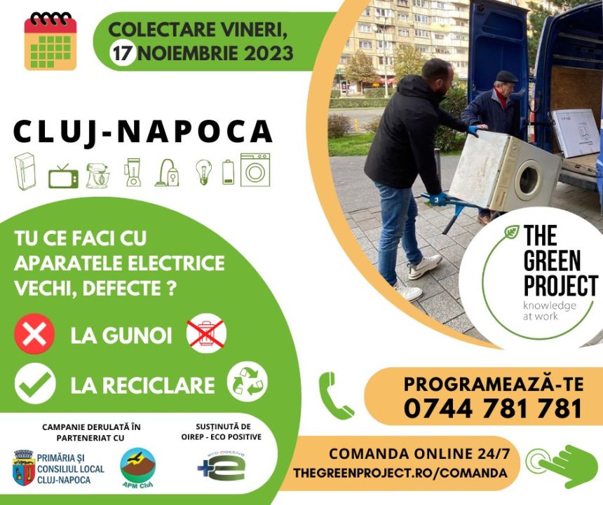 Cluj-Napoca: Viceprimarul Dan Ștefan Tarcea anunță o campanie de colectare a aparatelor electrice