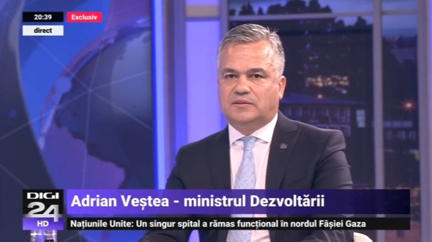 Interviu Ministrul Adrian Veștea la Digi24: PNL a crescut cu 40% punctul de pensie