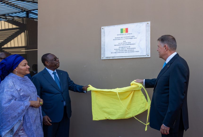 Președintele Klaus Iohannis a participat alături de Președintele Macky Sall la inaugurarea Casei Națiunilor Unite din Dakar