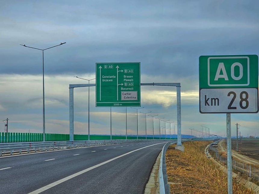 Vicepreședintele CJ Ilfov Ștefan Rădulescu a anunțat deschiderea circulației pe primii km din Autostrada de Centură a Capitalei - A0