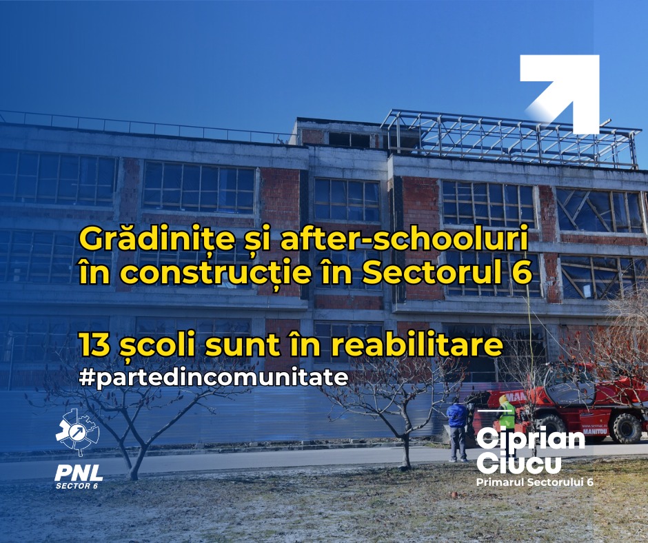 Administrația Ciprian Ciucu investește cele mai multe fonduri de după 1990 în școlile din Sectorul 6