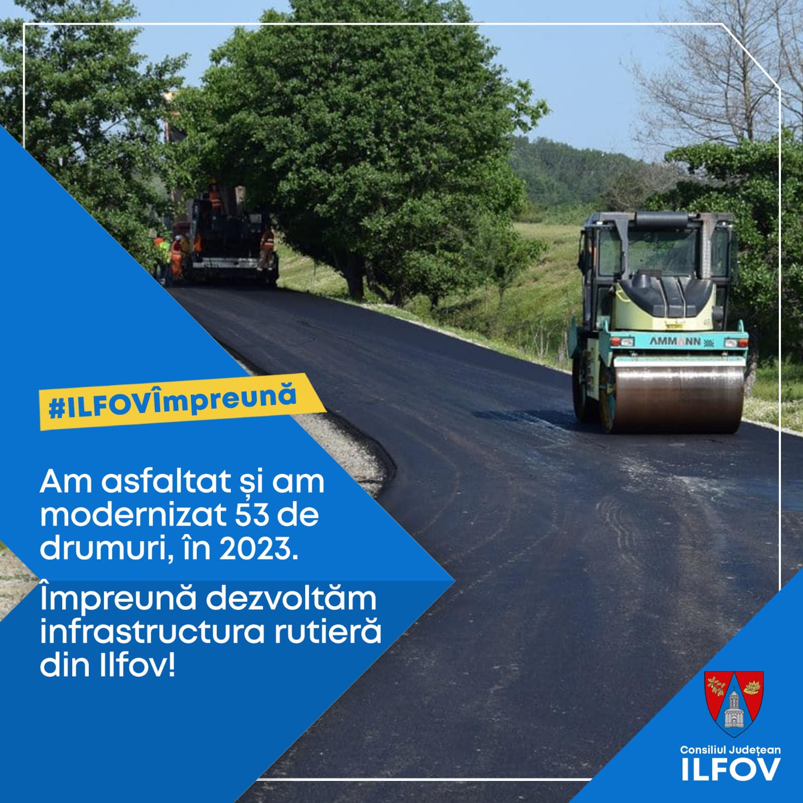 Președintele CJ Ilfov Hubert Thuma 53 de drumuri au fost asfaltate și modernizate în 2023