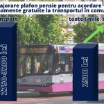 Primarul Emil Boc a anunțat că Primăria Cluj Napoca majorează plafoanele de pensii până la care se acordă abonamente gratuite pentru pensionari