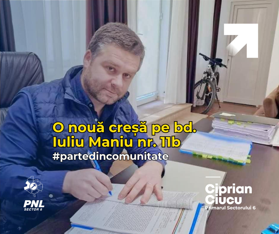 București Primarul Ciprian Ciucu a semnat autorizația de construire pentru o nouă creșă în Sectorul 6