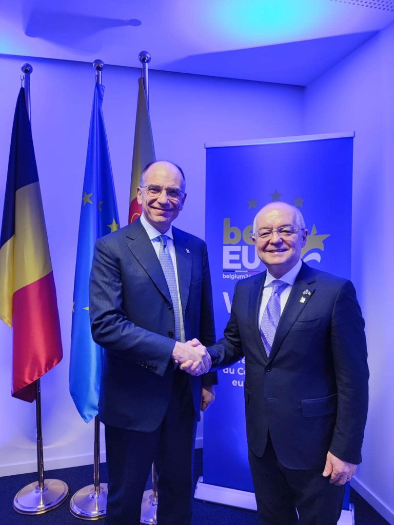 Cluj Napoca Primarul Emil Boc s a întâlnit cu Enrico Letta, fostul premier al Italiei și autorul Raportului Uniunii Europene despre viitorul Pieței Unice europene