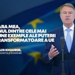 Mesajul Președintelui Klaus Iohannis la Strasbourg în cadrul dezbaterii din plenul Parlamentului European cu tema This is Europe