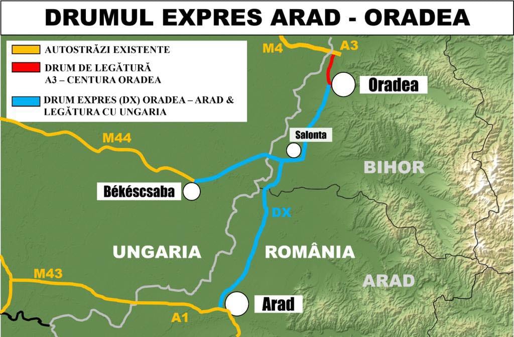 Președintele CJ Arad Iustin Cionca se lansează licitația pentru construirea drumului expres Arad Oradea