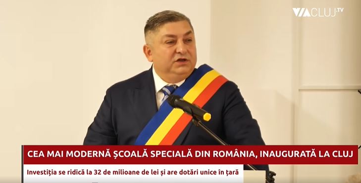 Președintele CJ Cluj Alin Tișe a fost inaugurată cea mai modernă școală specială din România la Cluj
